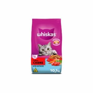 Ração Whiskas Carne Para Gatos Adultos Castrados 10.1Kg