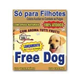 Coleira Anti-pulga Cães Freedog Filhote 36cm